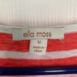 Ella Moss  Keyhole Scoop Neck Red‎ Stripe Tank Top Medium Photo 2