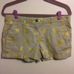 Gap  Khaki Floral Print Shorts SZ 8 Photo 4