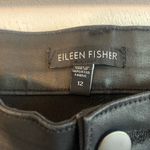 Eileen Fisher black faux leather pants size 12 Photo 1