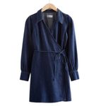 & Other Stories & OTHER STORIES Denim Wrap Mini Dress Blue Size 8 Photo 1