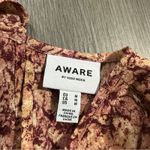 VERO MODA Aware by Vero Moda Orange & Red Printed Short Sleeve Top Size M Photo 4