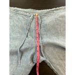 French Connection  Pull On Linen Pants Womens 12 Blue Lagenlook Logom Scandi FLAW Photo 9