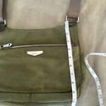 Kipling  moss green with colbalt blue lining crossbody bag Photo 11