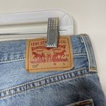 Levi's 501 Light Wash Patch Distressed Boho Denim Cutoff Shorts Size 30 Photo 6