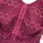 Free People  Magenta Thank You Never Bodysuit New Small Photo 5