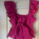 Francesca's  Pink Ruffle Top Photo 1