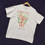 Urban Outfitters Nirvana In Utero Floral Angel Oversize Grunge Band T-Shirt L Photo 2
