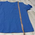 FIGS  V-Neck Short Sleeve Scrub Top in Blue Photo 7