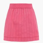 Valentino Garavani Topstitched jersey mini skirt pink Size 8 Photo 1