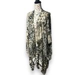 Karen Kane M/L Sheer Leopard Animal Print Kimono Cardigan Drape Cover Up NWT Photo 3