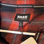 Bass outdoor Red Plaid Women's button down Jacket/shirt Size L Photo 1