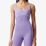 Lacoste Bandier x short catsuit lilac lavender Medium new with tags Photo 0