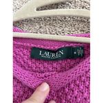 Lauren Ralph Lauren Pink Cotton Waffle Knit Sweater Size Medium Preppy Chic Photo 7