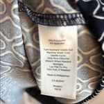 Talbots Classic Blue and White Geometric Print Midi Shirt Dress Size P Photo 5