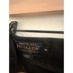 Pendleton Pendlenton Pants Navy Bllack  Mid-rise Side‎ Zip Size 10Skinny Ankle Photo 2