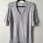 Nicole Miller BKE Womens Sweater Medium Short Sleeve Boho Casual Minimalist Capsule Academia Photo 0