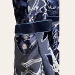 Marchesa Notte Velvet Floral Tiered Ruffle Sleeveless V Photo 12