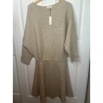 Banana Republic NWT  Sweater Dress Ribbed Knit Oversized Beige XL Wool‎ Yak Hair Photo 2