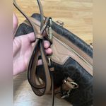 Calvin Klein  Brown Monogram Satchel Photo 7