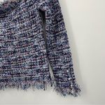 ZARA  Frayed Tweed Textured Top Size‎ Large Photo 3