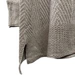 eight eight eight  Women’s Large Biege Cotton Cowl Neck Herringbone Sweater Tunic Photo 1