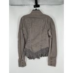 Free People Corduroy Jacket Button Up Grey Double Breasted Crop Cropped Size 10 Photo 1