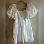 Sister Jane pearl bridal mini dress size small NNT pit to pit 14” White Photo 9