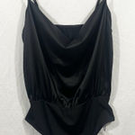 Cider Cowl Neck Cami Bodysuit Black NWOT  Size 0XL Photo 0