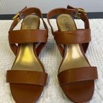 CHAPS Women's Tan Leather Shoes/ Heeled Sandals 3" Size 8.5 SKU 2310 Photo 0