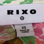 Rixo for Target Green Multi Floral Ruffle Scoop Neck Cami Slip Midi Dress Sz XS Photo 3