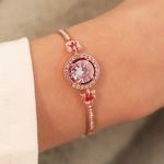 4Pcs for $20 in my store‼️ Diamond Alloy necklace ring bracelet ring rose gold Pink Photo 1