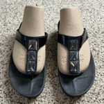 FitFlop  Walkstar Jeweled Sandals Size 9 Black Toe Post Thong Photo 0