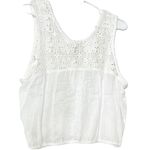 Joie  Crocheted Linen Blend Top w/ Mother of Pearl Buttons & Bead Accent $148 NWT Photo 1