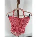 Jones New York red white swimsuit ruched size 14 Photo 7
