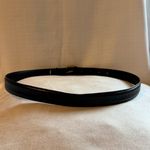 Calvin Klein  Black Leather Belt with Gold Buckle Medium Photo 2