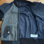 J.Crew  | Pinstripe Wool Bomber Jacket Size medium Photo 6