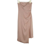 Cushnie Blush Pink Strapless Asymmetrical A Photo 3