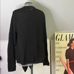 Johnny Was  Charcoal Knit cardigan open front women’s cotton open weave Sweater Photo 1