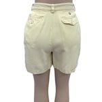 Tommy Bahama Silk Pale Yellow Casino Deck Pleated 4 Pocket Shorts Womens 6 Photo 5