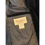 Vtg Stockton of Dallas Women's Black Velvet Blazer Jacket Size 10 Single Button Photo 2