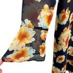 Betsey Johnson Navy Floral Back Tie Fit and Flare Dress Photo 4