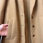J.Crew Factory Beige Tan Button Up Winter Wool Coat Size 6 Small Peacoat Photo 5