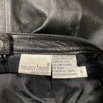 Newport News Black Leather Skirt Photo 5