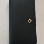 Tory Burch  Black Emerson Zip Passport Continental Wallet EUC Photo 1