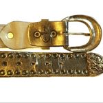 Sand Castle USA gold bronzed metallic belt 33” Photo 3