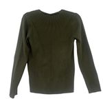 Ralph Lauren Y2K Polo Jeans Co Womens Sweater Sz XL Olive Ribbed Preppy V-Neck Vintage Flag Photo 3