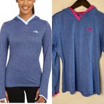 The North Face Reactor Hoodie in Heather Blue & Hot Pink Size Medium Photo 0