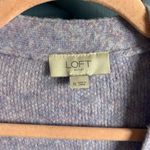 Loft  Lilac Lavender Knit Sweater Cardigan | Size XL Photo 6
