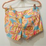 Lilly Pulitzer  The Walsh Short Tini Bikini Blue Pink Fish Print Womens 2 Photo 1