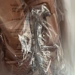 The Drop Women's Avery Square Toe Two Strap High Heeled Sandal faux suede 7 Tan Photo 3